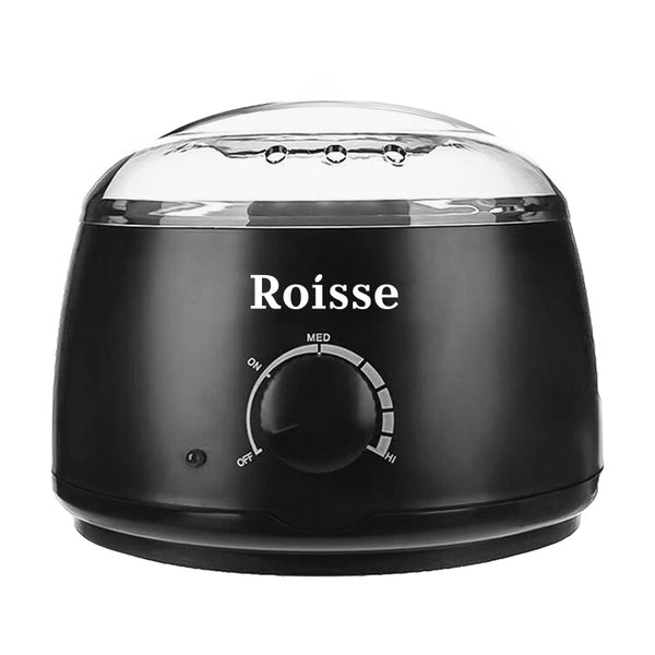 Roisse™ Black Wax Warmer Hair Removal Kit with 5 pack Hard Wax Beans and 10