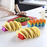 1/6pcs Vibrant Wave Taco Tray Holder