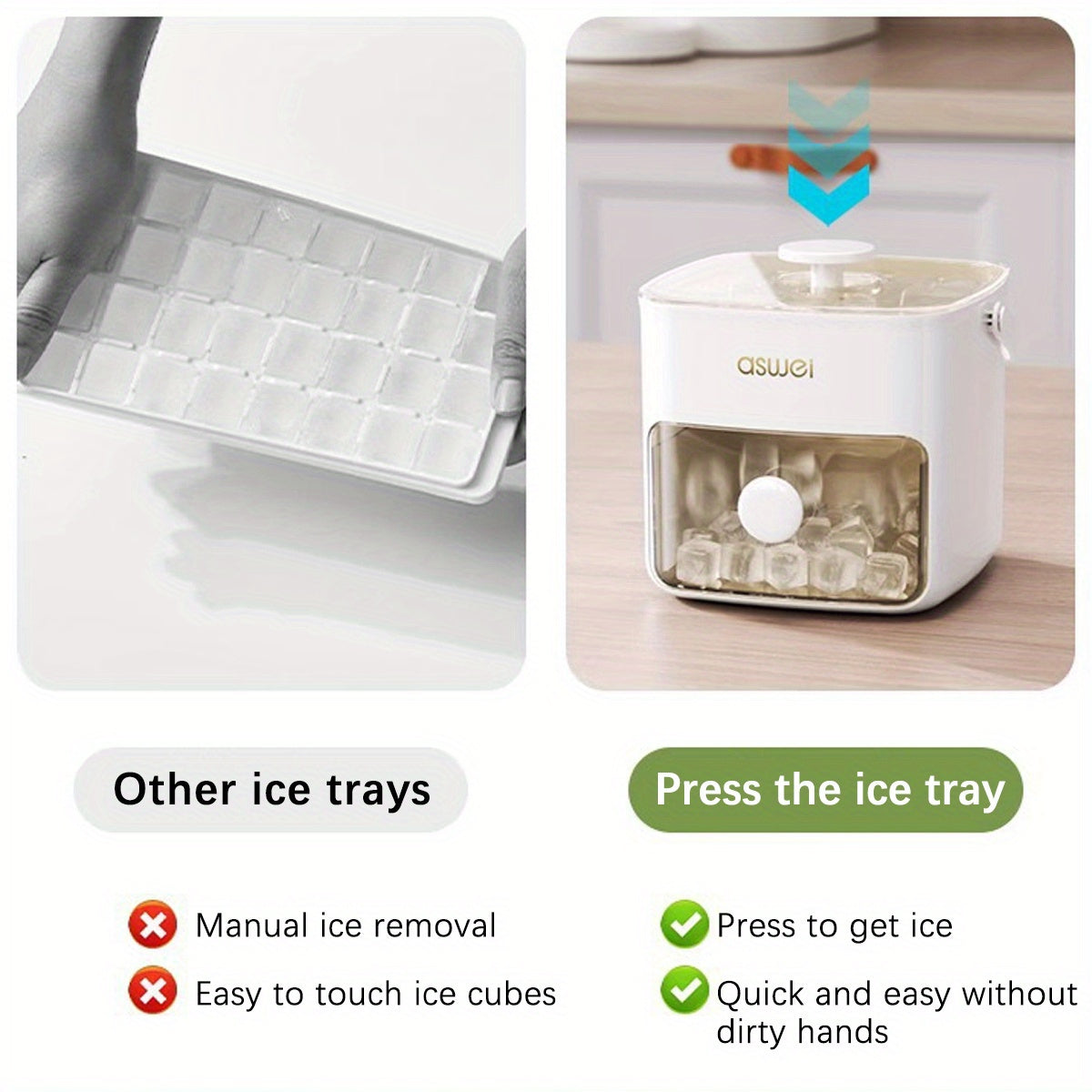 48-Ice Cube Maker with Large Capacity