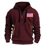 Embroidery USA Flag Hoodie