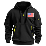 Embroidery USA Flag Hoodie