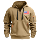 Embroidery USA Flag Hoodie