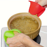 Heat Resistant Silicone Microwave Dish Clip - Non-Slip, Heat Insulation, and Protection for Kitchen Dishes - Durable, Easy to Clean, and Safe to Use with Heat Resistant Gloves