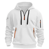 Multi-pocket Pullover Zipper Hoodie