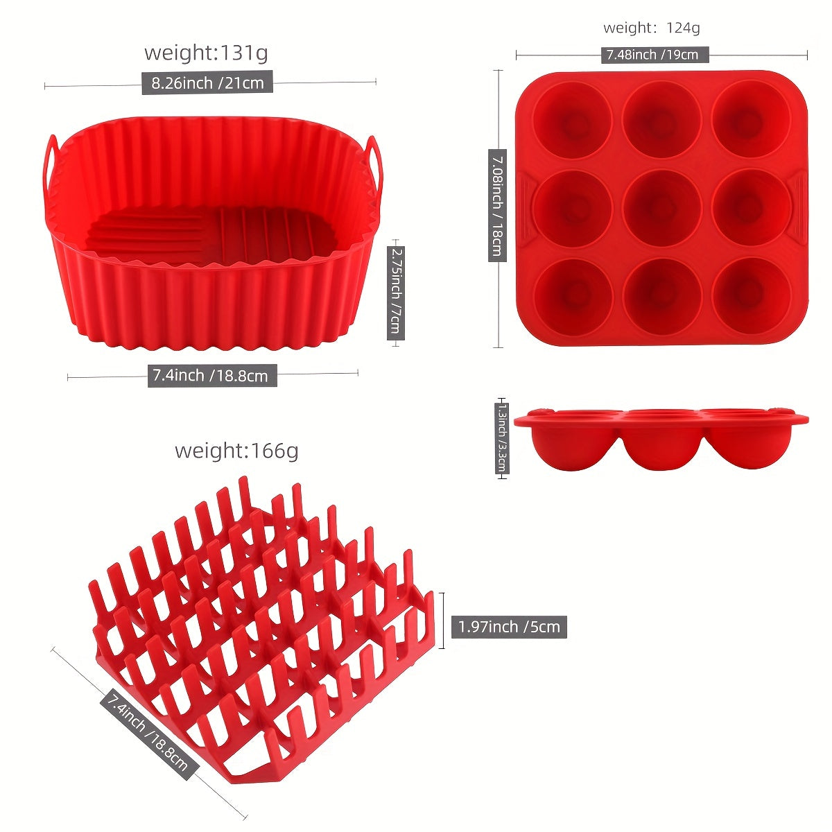 Silicone Air Fryer Accessories Kit