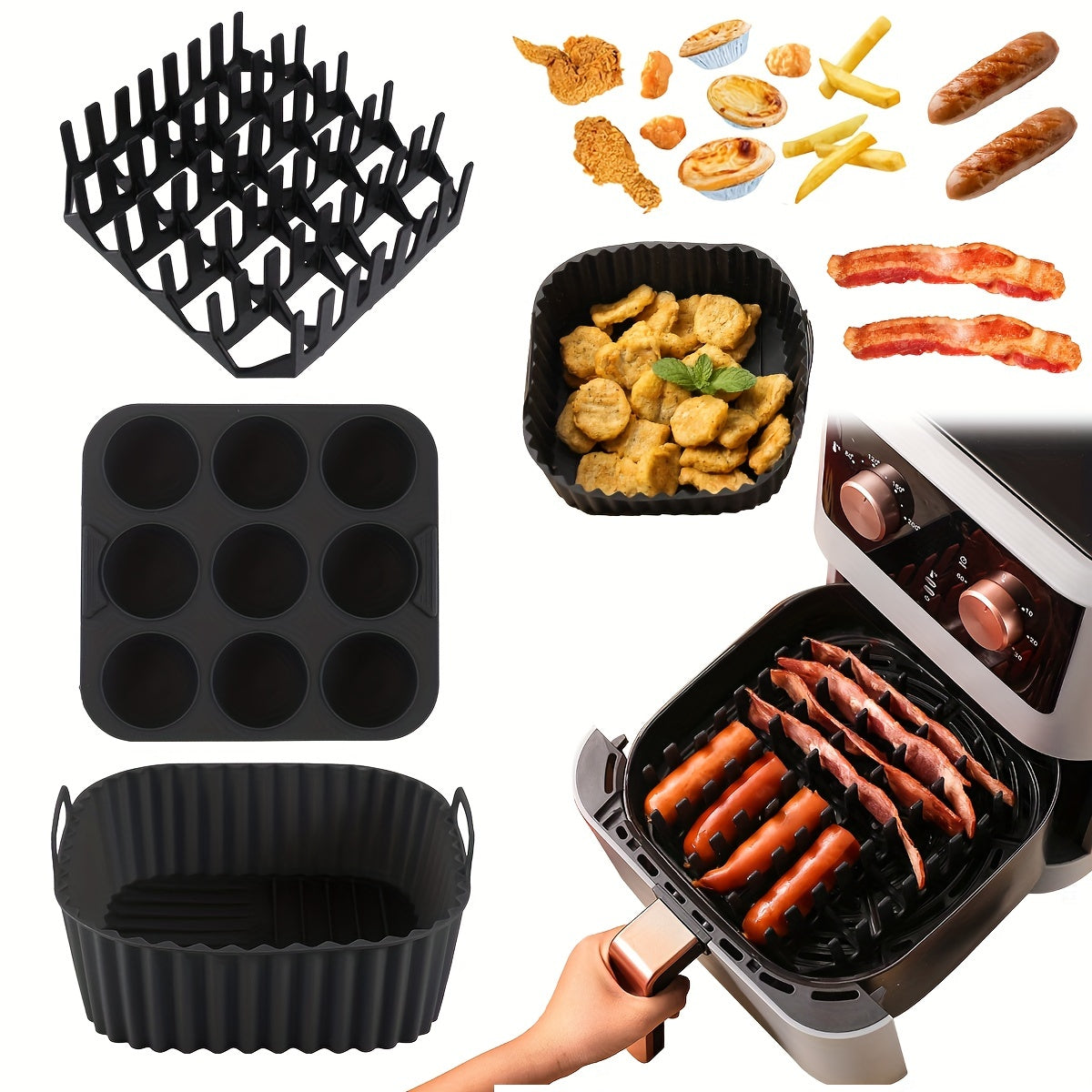 Silicone Air Fryer Accessories Kit