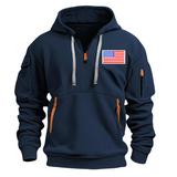 Embroidery USA Flag Hoodie