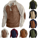 Casual Stand-up Collar Corduroy Sweatshirt