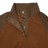 Casual Stand-up Collar Corduroy Sweatshirt