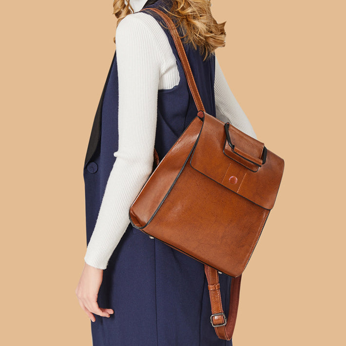 Fashion Genuine Leather Women's Backpack