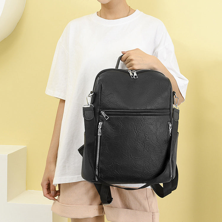 Retro Soft Leather Backpack