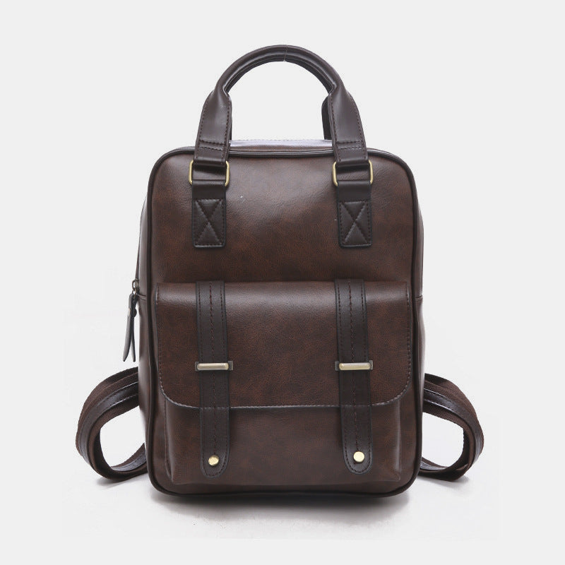 PU Leather Vintage Backpack Purse