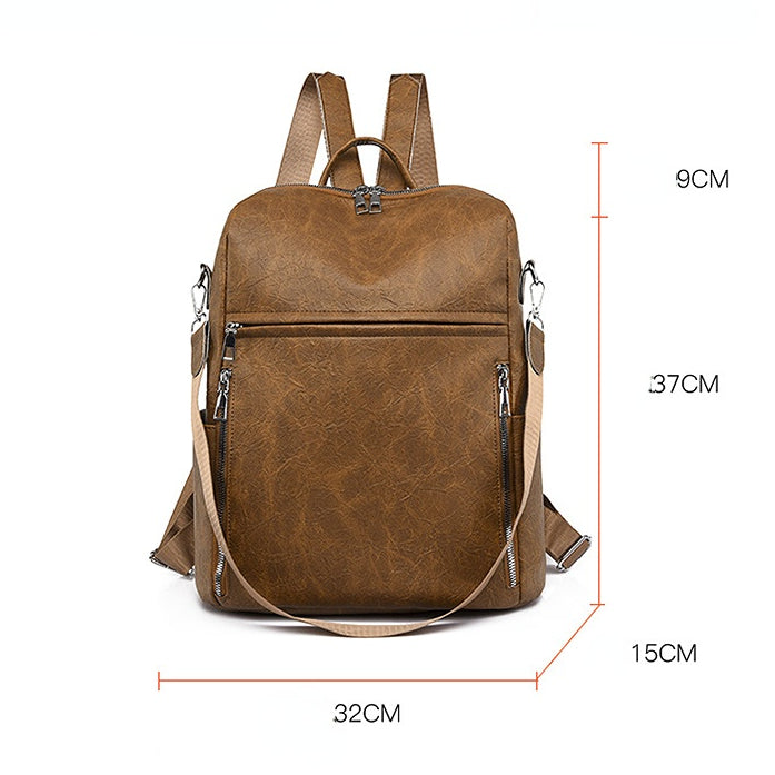 Retro Soft Leather Backpack