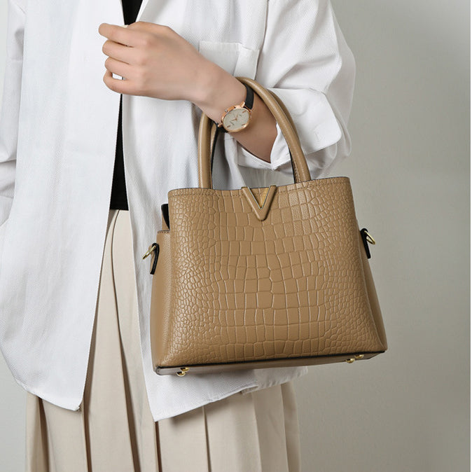 Crocodile Pattern Handbag Shoulder Bag