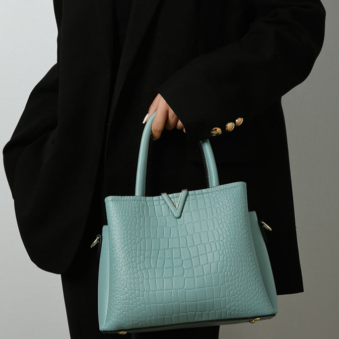 Crocodile Pattern Handbag Shoulder Bag