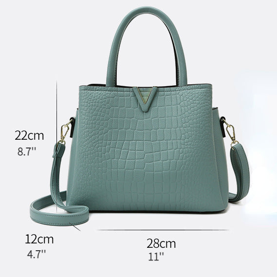 Crocodile Pattern Handbag Shoulder Bag