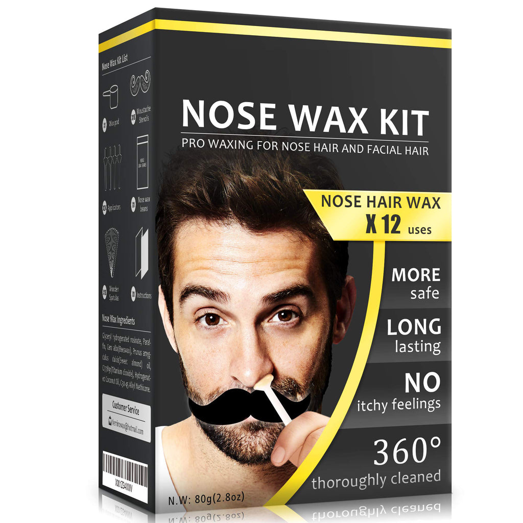 Nose and Ear Wax Kit - Easy Mens Nasal Waxing Strip Remover