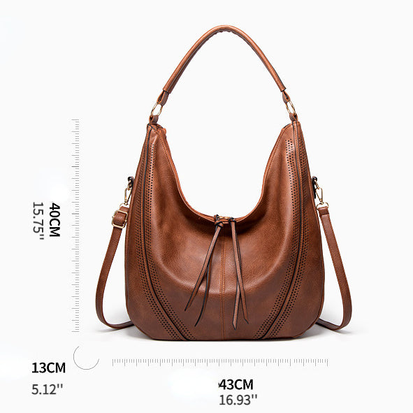 Tassel Hollow Out Large Shoulder Leisure Bag