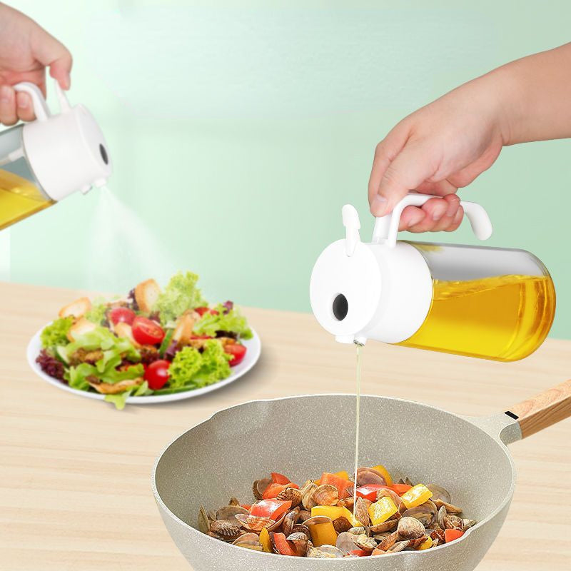 Multifunctional Oil Dispenser and Oil Sprayer - 500ml Oil Bottle