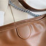 Chain Soft Leather Shoulder Bag Crossbody Bag