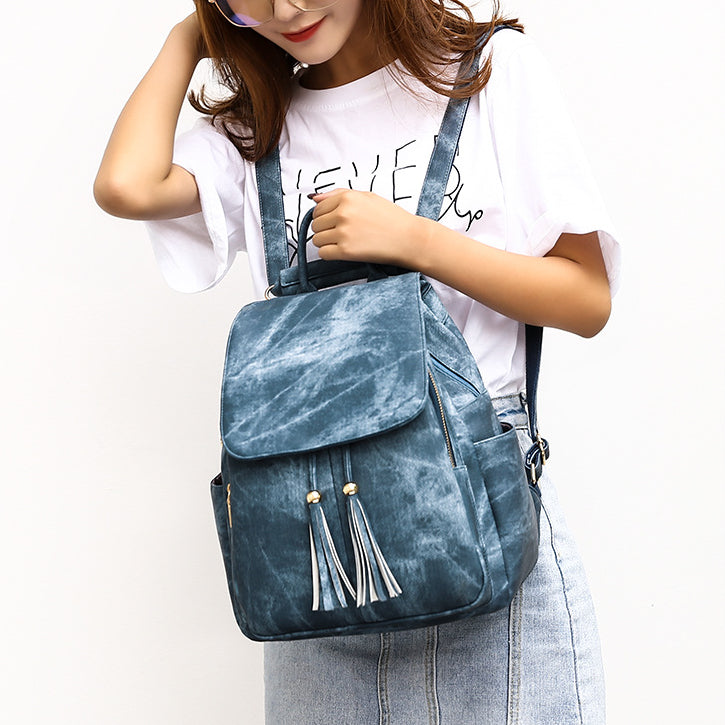 Nylon Women Backpacks With Card Bag