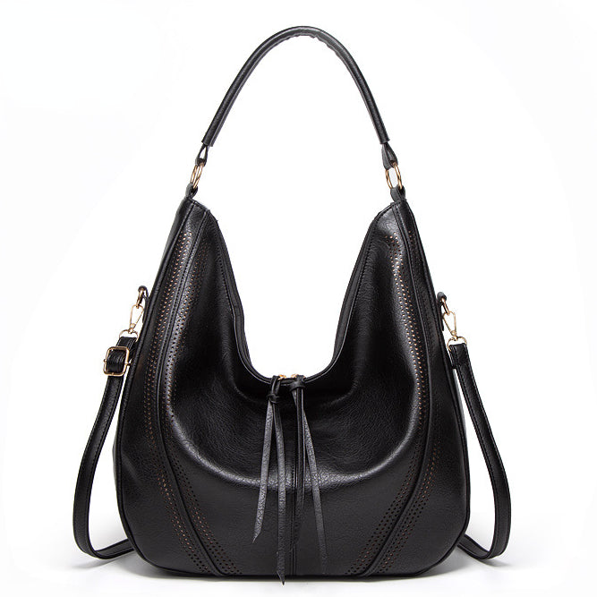 Tassel Hollow Out Large Shoulder Leisure Bag