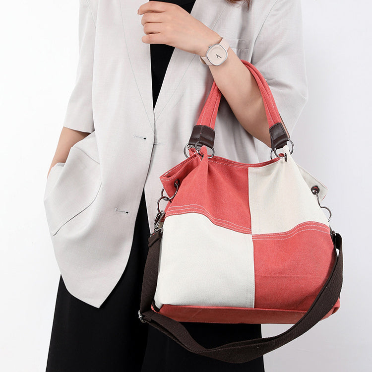 Casual Canvas Shoulder Bag Boston Bag