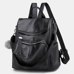 Soft Leather Anti-theft Backpack Purse Women's Bag