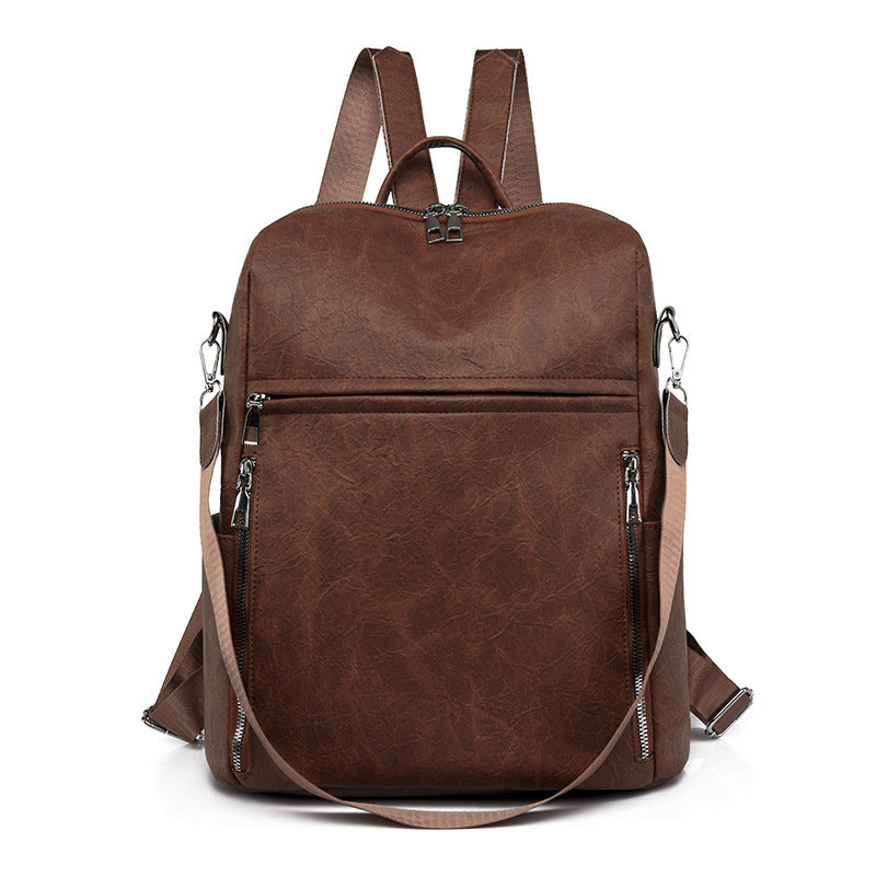 Retro Soft Leather Backpack