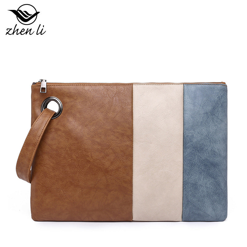 Contrast Color Handbags Clutch Bag Mobile Phone Bag