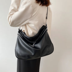 Chain Soft Leather Shoulder Bag Crossbody Bag