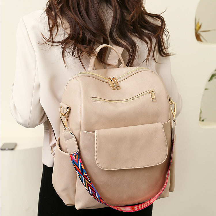 Vintage Large Capacity Women Backpack