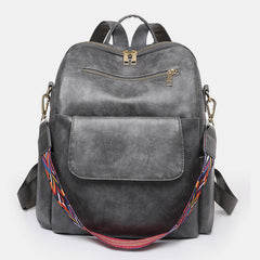 Vintage Large Capacity Women Backpack