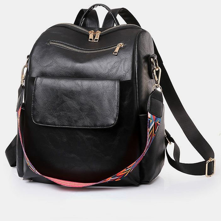 Vintage Large Capacity Women Backpack