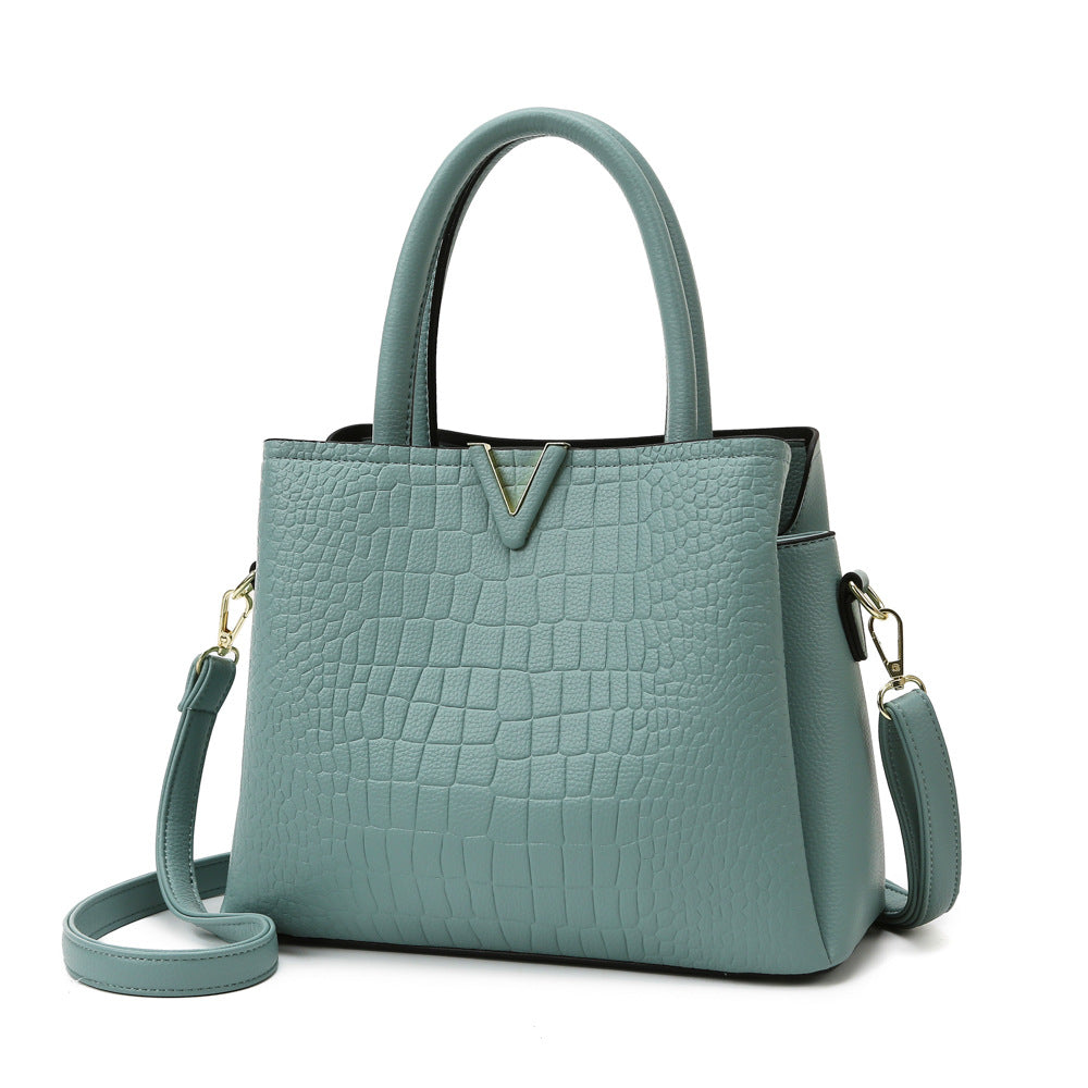 Crocodile Pattern Handbag Shoulder Bag