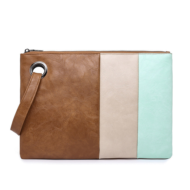 Contrast Color Handbags Clutch Bag Mobile Phone Bag