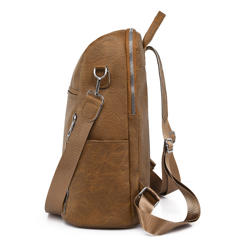 Retro Soft Leather Backpack