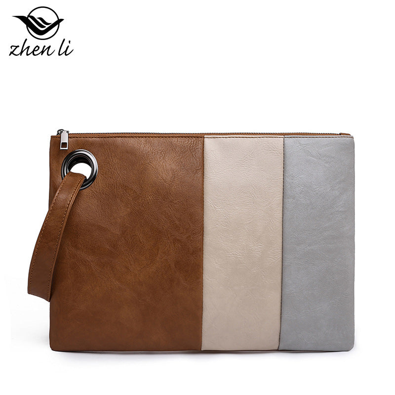 Contrast Color Handbags Clutch Bag Mobile Phone Bag