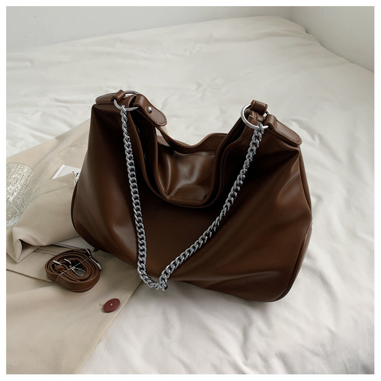 Chain Soft Leather Shoulder Bag Crossbody Bag