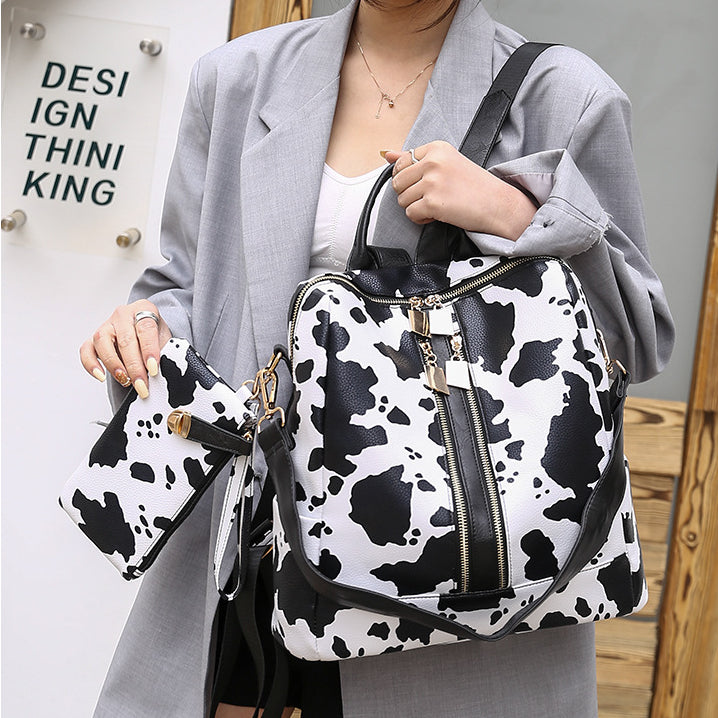 Fashion Women Backpack With Card Bag