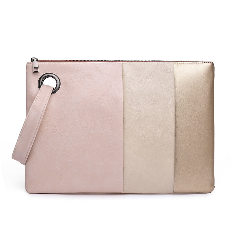 Contrast Color Handbags Clutch Bag Mobile Phone Bag