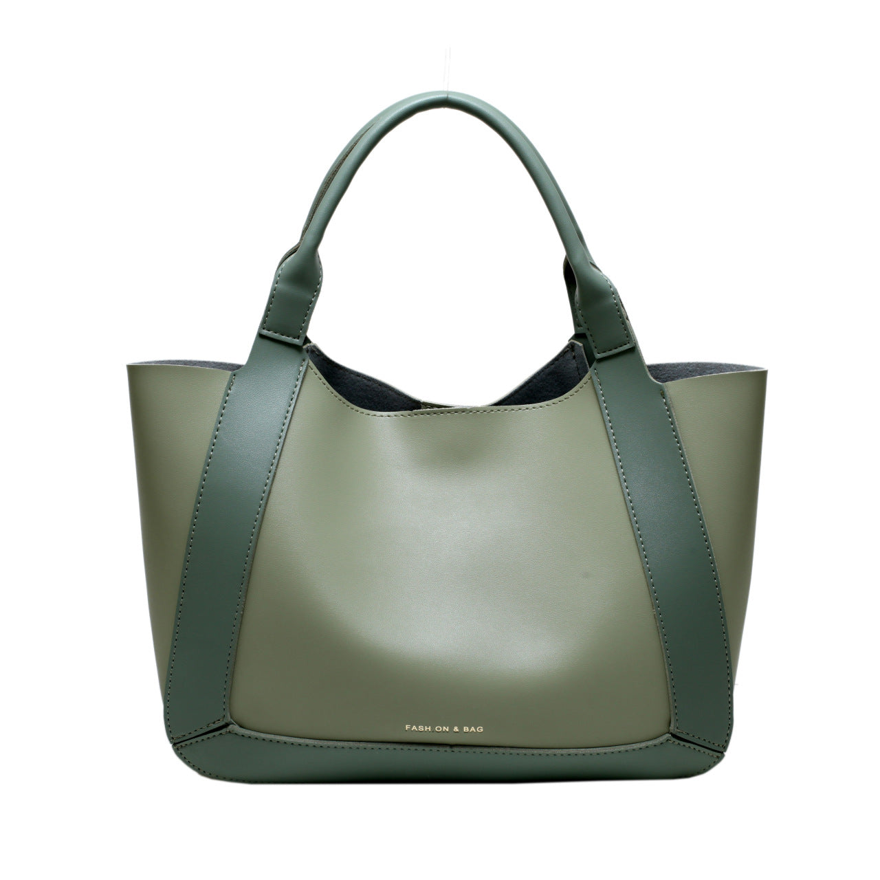 Contrast Color Bucket Tote Hand Bag