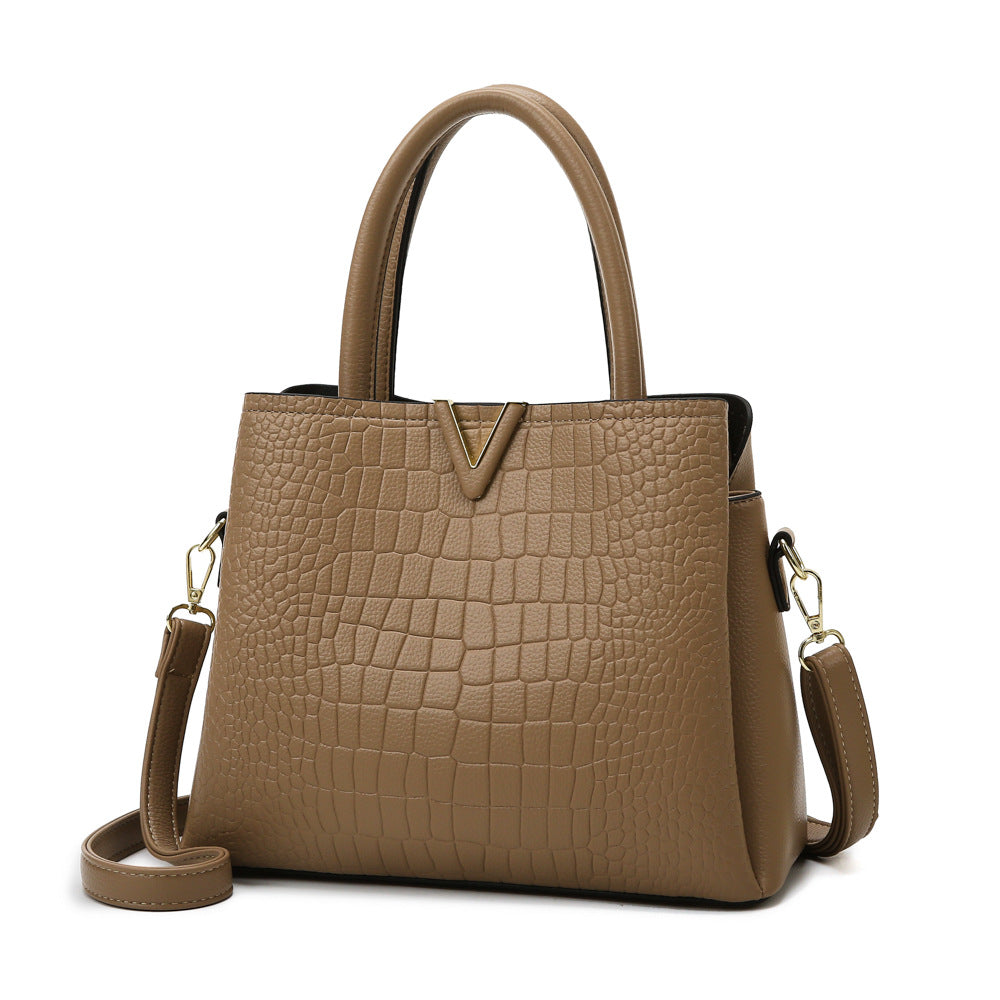 Crocodile Pattern Handbag Shoulder Bag