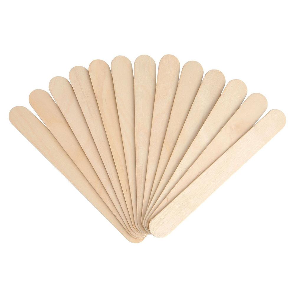 Spa Stix Large Waxing Sticks. Natural Wood Body Hair Removal Sticks  Applicator. Size is 6 Inches x 3/4. Wooden Waxing Sticks. Pack of 500Count  - Imported Products from USA - iBhejo
