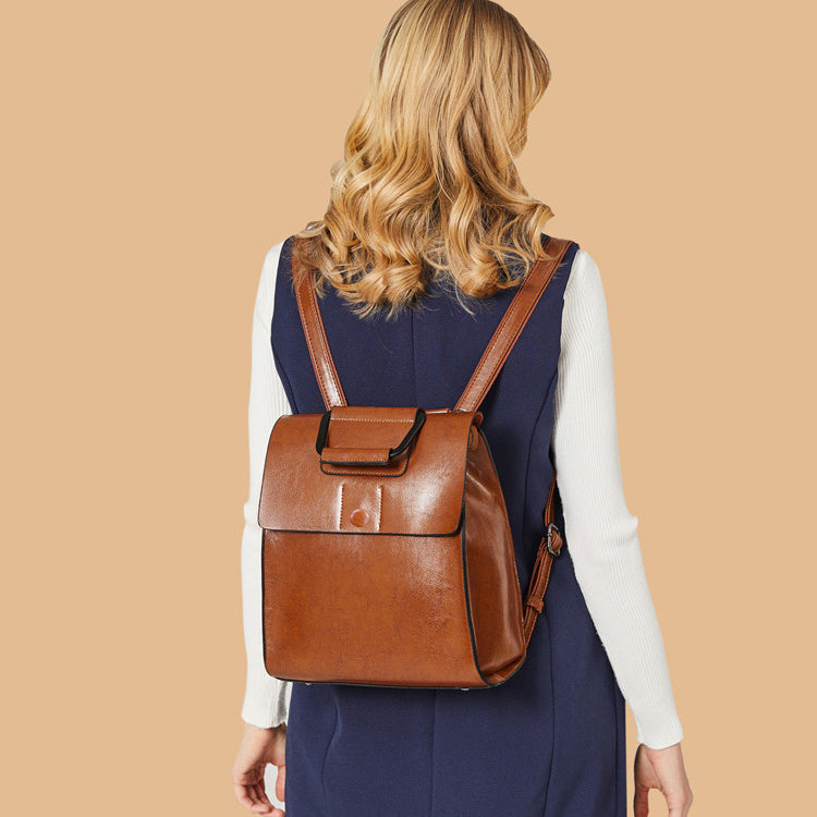 Fashion Genuine Leather Women's Backpack