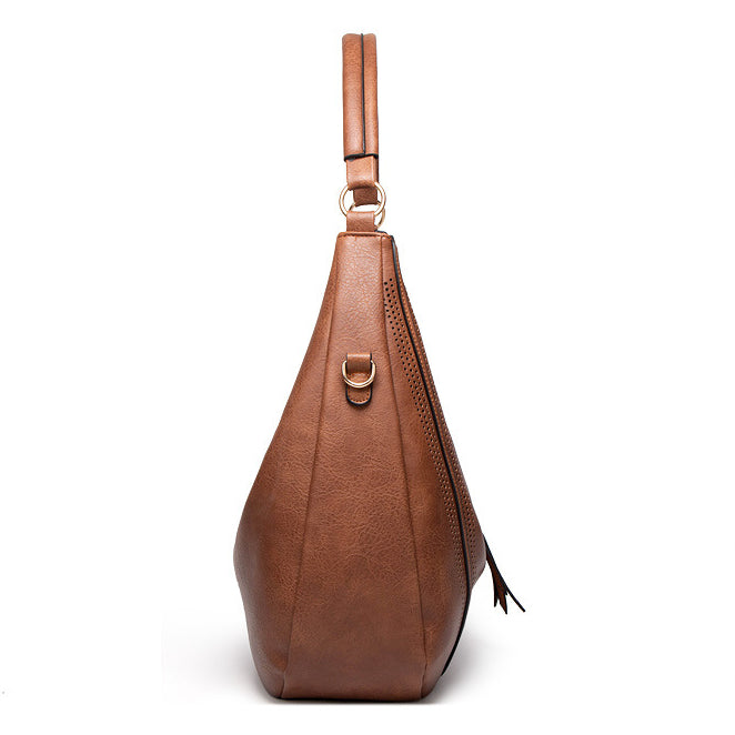 Tassel Hollow Out Large Shoulder Leisure Bag