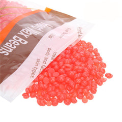 Strawberry Flavor Hair Removal Hard Wax Beans Hard Body Wax Beans For Facial Arm Legs 300g/bag