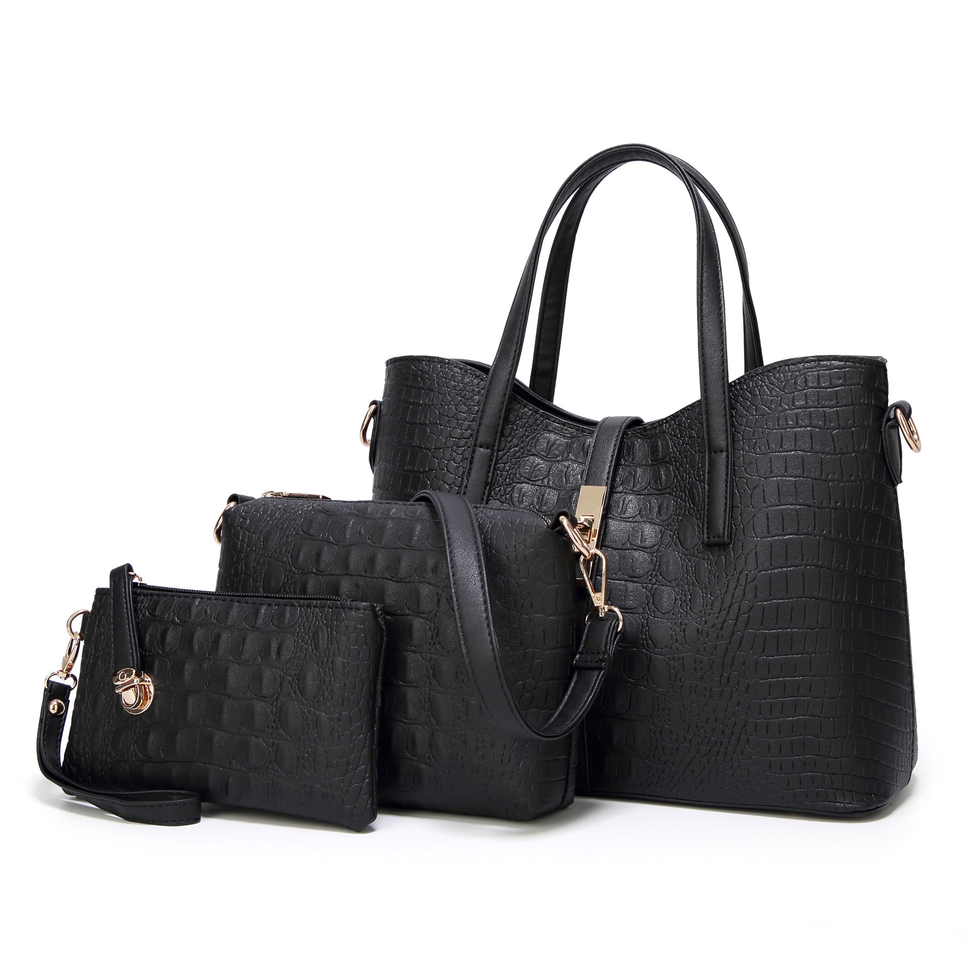 Lavawa Stitch Embroidered Geometric Studs Wallet Hobo Crossbody Bag Handbag  Purse Set 2pcs of lavawa-shopify – LAVAWA