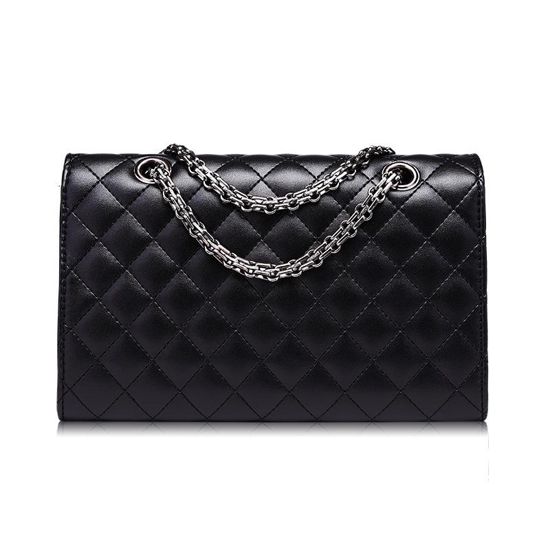 Crossbody Bag Quilted Purse Shoulder Bag for Women with Metal Chain Strap