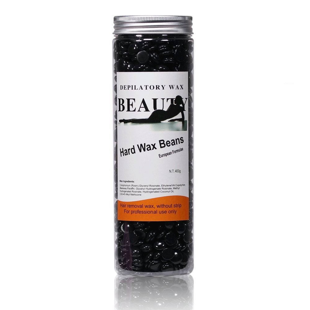 Hair Removal Hard Wax Beans Hard Body Wax Beans For Facial Arm Legs 400g(14.1 oz)/Bottle